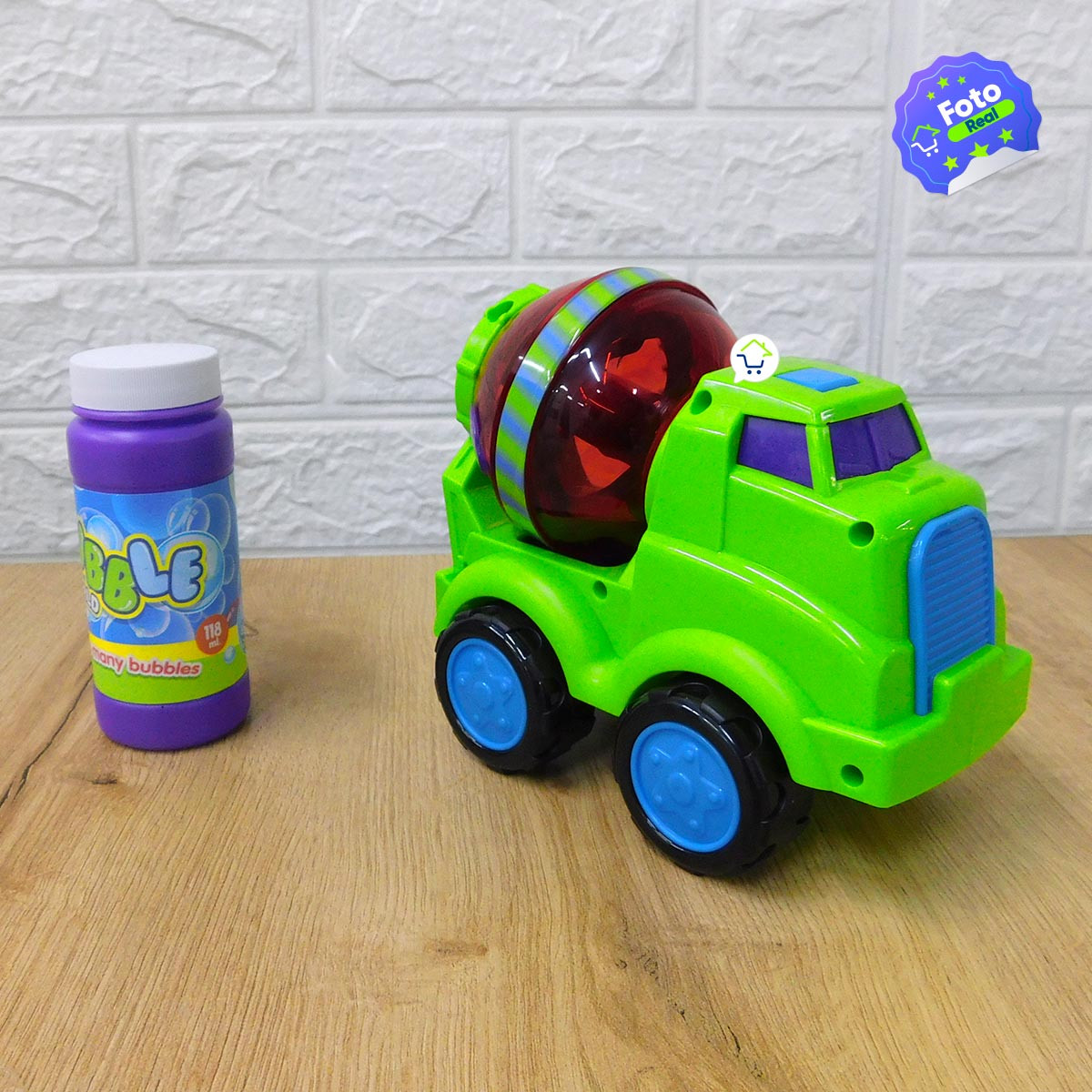 Miniatura 2 de Maquina De Burbujas Camion Mezclador 012